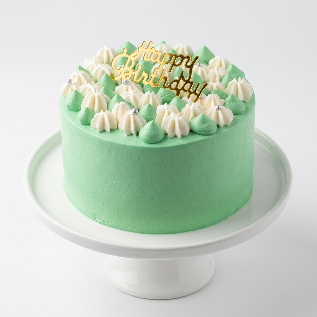 Green tea cake (Design #1)抹茶蛋糕