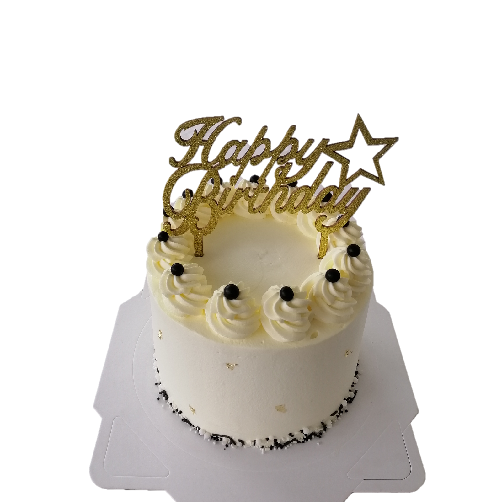 Black & White theme cake 黑白主题生日蛋糕