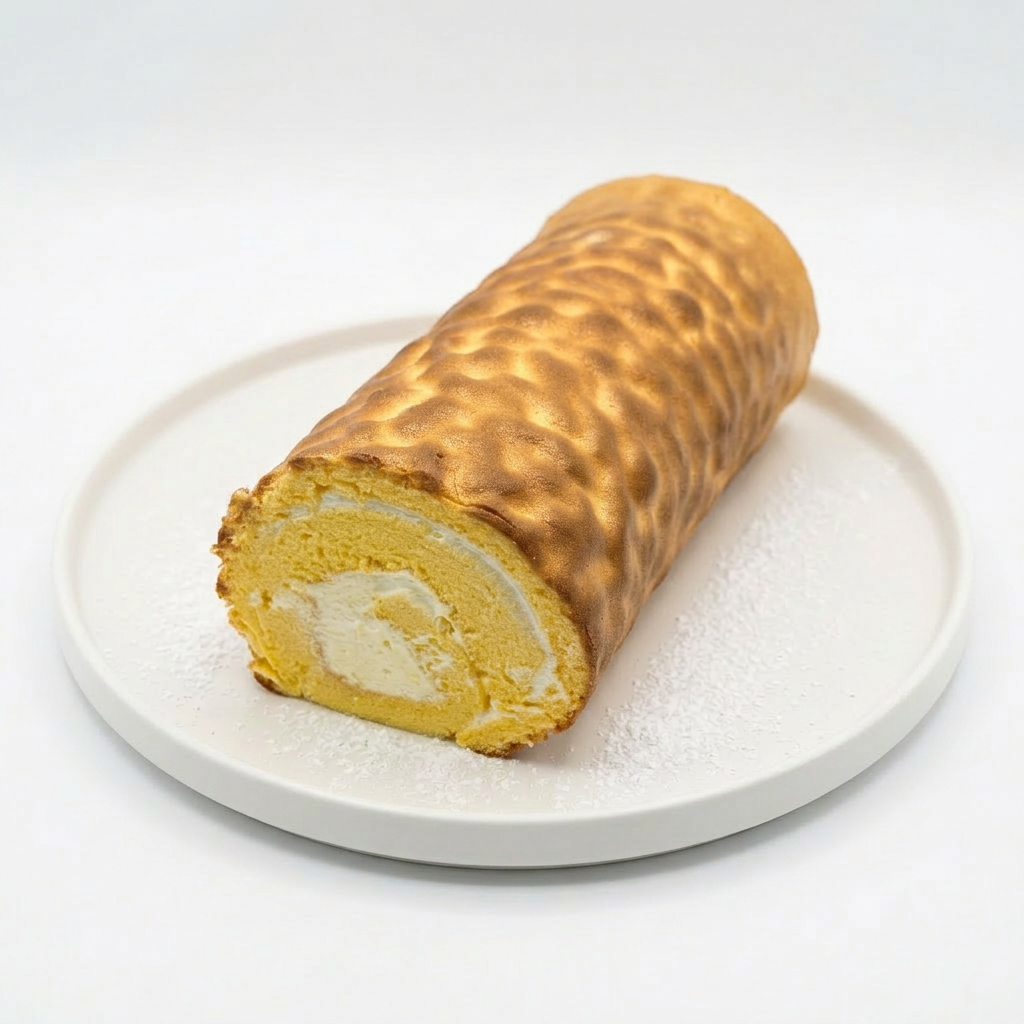 Durian Tiger Skin Cake Roll 榴莲虎皮卷