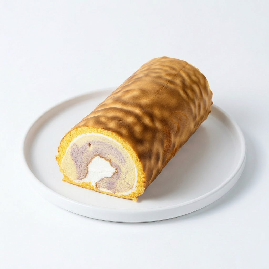 Taro Tiger Skin Cake Roll 香芋虎皮卷