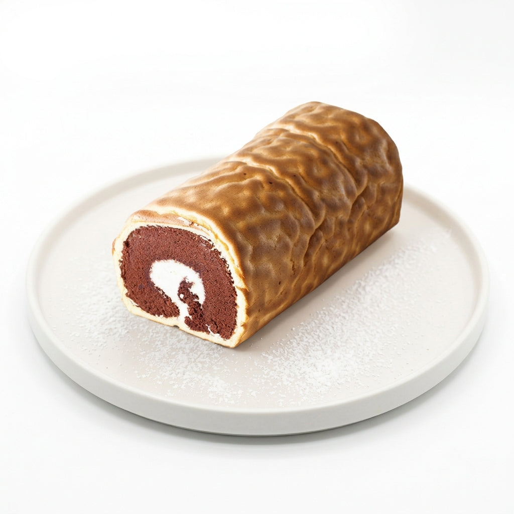 Chocolate Tiger Skin Cake Roll 巧克力虎皮蛋卷