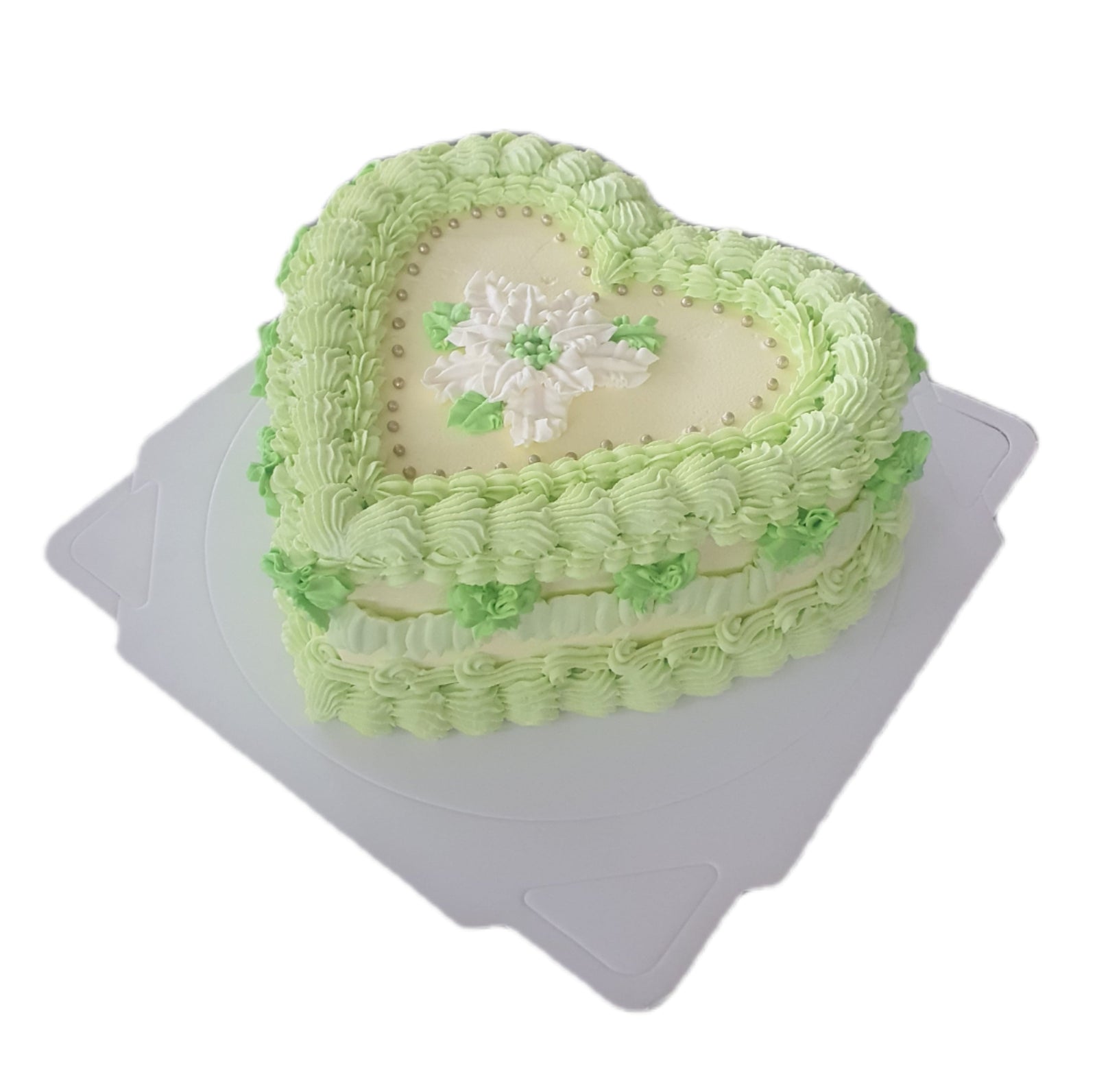 Heart Shape Vintage Cake 心形复古裱花蛋糕