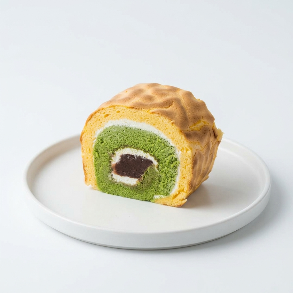 Matcha Red Bean Egg Cake Roll抹茶紅豆卷(Mini)