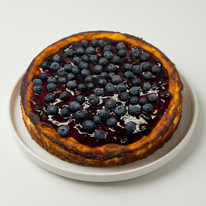 Blueberry Basque Cheesecake蓝莓巴斯克蛋糕